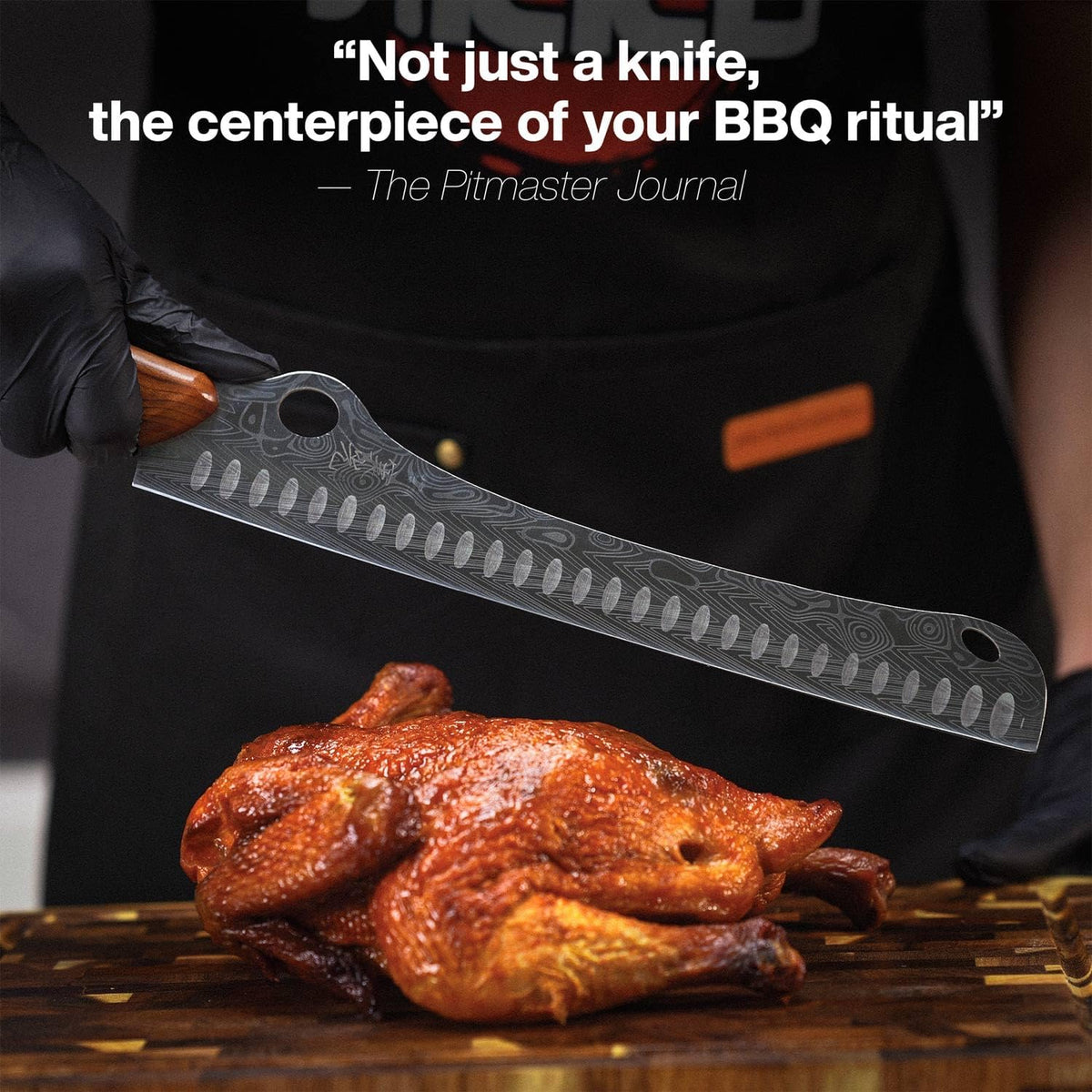 ® SteelFang Edition – Japanese Brisket Knife 12" with Rosewood Handle | Premium Butcher & Carving Knife for Meat, BBQ, and Brisket Slicing – Ultra Sharp High-Carbon Stainless Steel Blade