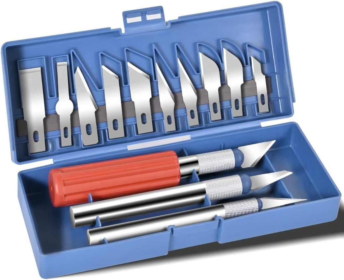 13‑Piece Exacto Knife Set, Precision Craft Kit with Assorted Blades