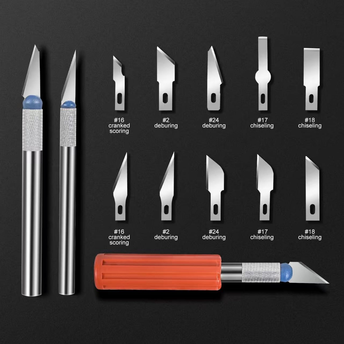 13‑Piece Exacto Knife Set, Precision Craft Kit with Assorted Blades