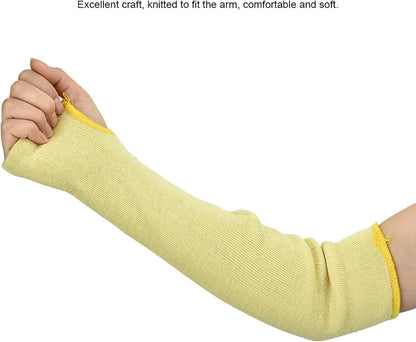 1 Pair Arm Sleeves, Heat Resist Safety Arm Guards, Anti Cutting Protective Arm Sleeves for Gardening, Welding, Kitchen, Farm