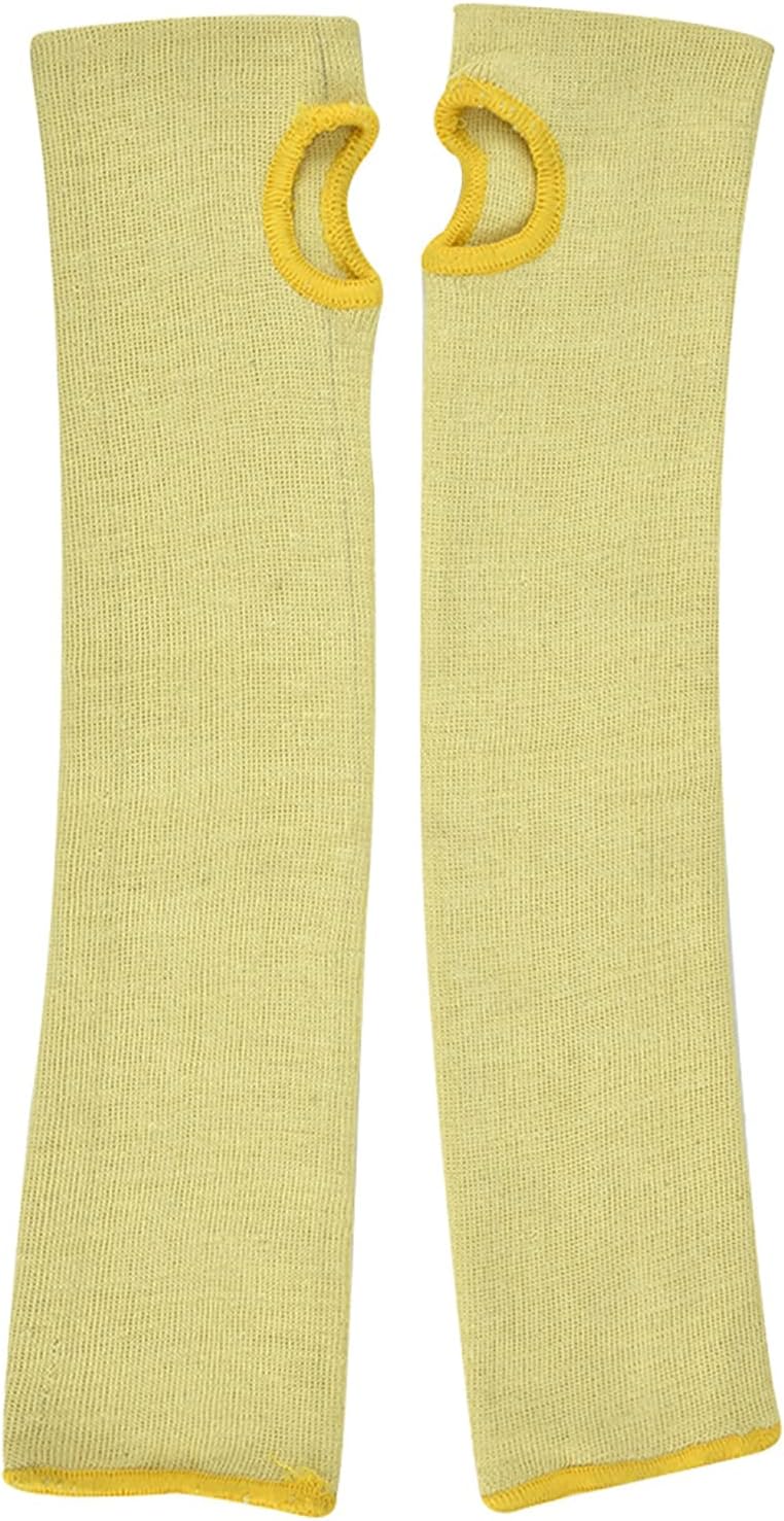 1 Pair Arm Sleeves, Heat Resist Safety Arm Guards, Anti Cutting Protective Arm Sleeves for Gardening, Welding, Kitchen, Farm