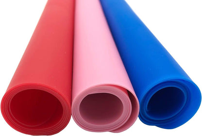 Large Silicone Counter Mat 19.68x15.74 inch Multipurpose Table Placemat Countertop Protector Baking Pastry Mat Nonstick, Nonskid and Heat Resistent (Large, Blue)