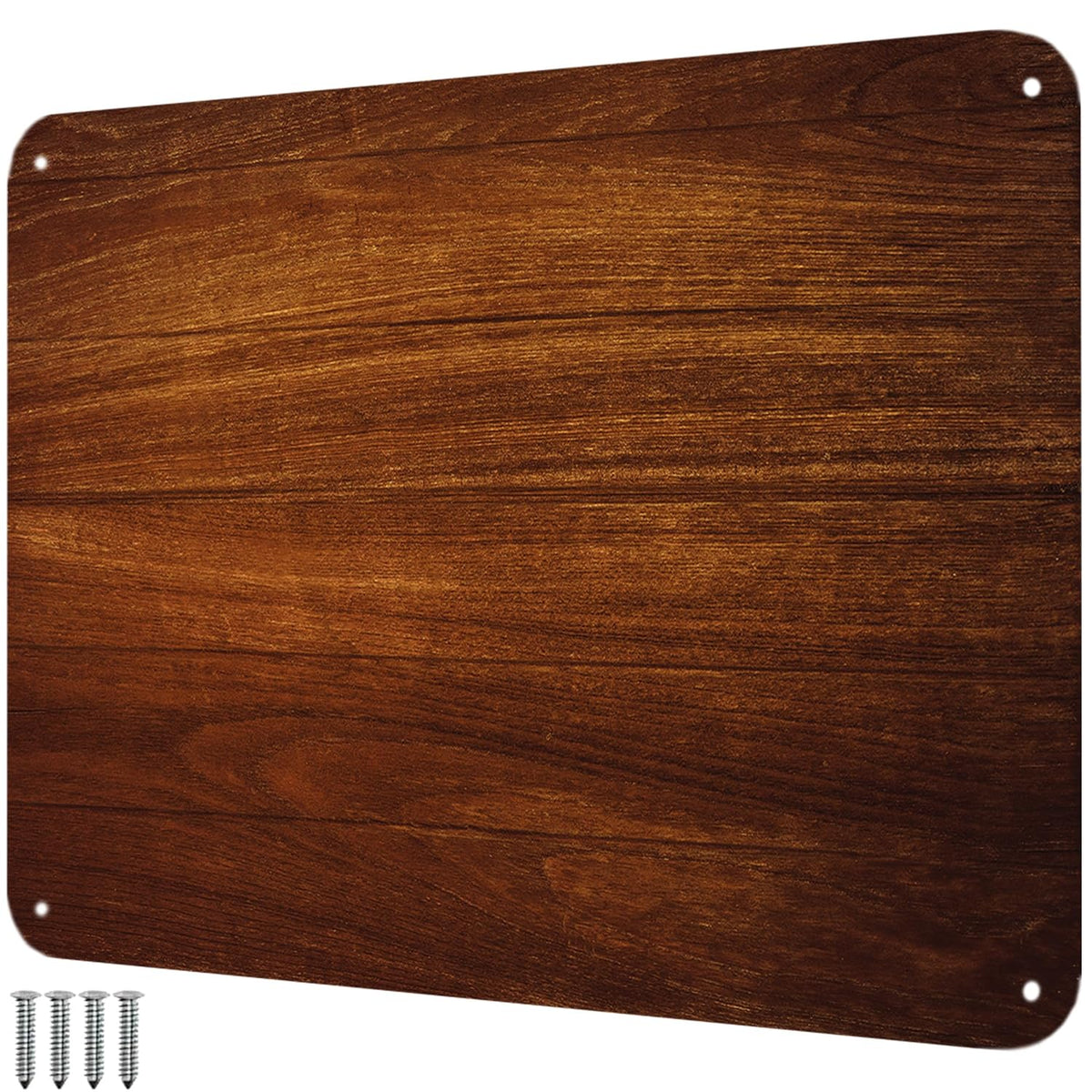 9 inches x 6.5 inches Stainless Steel Plate for Magnets, 3M Adhesive Back, Mounting Screws, Ideal for Magnetic Shelf, Spice Holders, Fridge Magnets. Mount Anywhere! (Timber, 1 Pack)