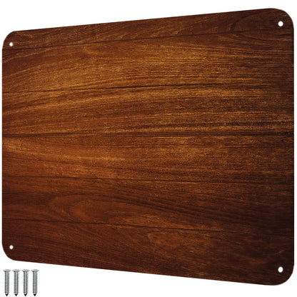 9 inches x 6.5 inches Stainless Steel Plate for Magnets, 3M Adhesive Back, Mounting Screws, Ideal for Magnetic Shelf, Spice Holders, Fridge Magnets. Mount Anywhere! (Timber, 1 Pack)