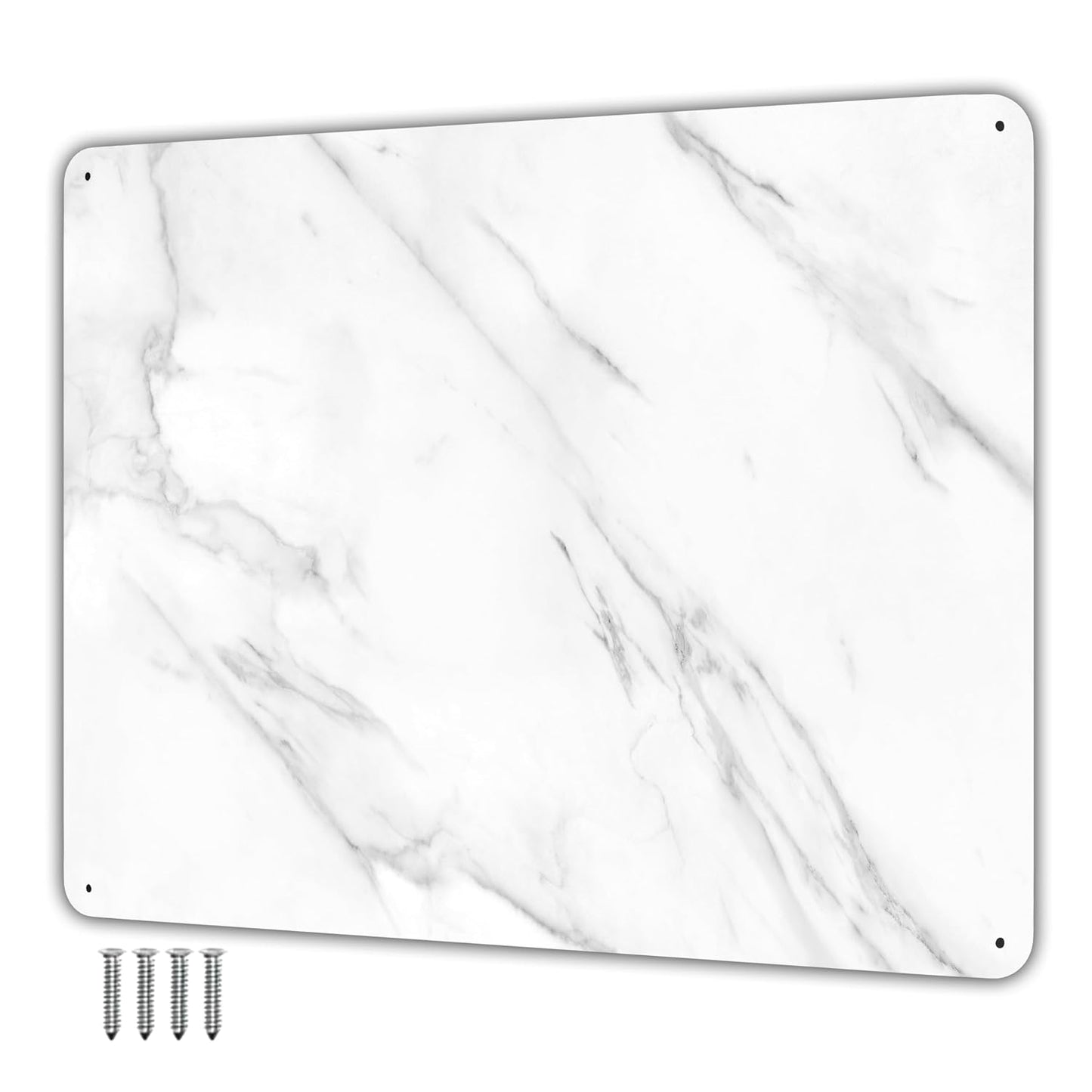 9 inches x 6.5 inches Stainless Steel Plate for Magnets, 3M Adhesive Back, Mounting Screws, Ideal for Magnetic Shelf, Spice Holders, Fridge Magnets. Mount Anywhere! (Timber, 1 Pack)