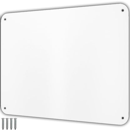 9 inches x 6.5 inches Stainless Steel Plate for Magnets, 3M Adhesive Back, Mounting Screws, Ideal for Magnetic Shelf, Spice Holders, Fridge Magnets. Mount Anywhere! (Timber, 1 Pack)