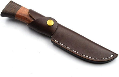 Leather Knife Sheath, Straight Knife Holster Knife Blade Cover Belt Knife Pouch for 5" Blade Knife