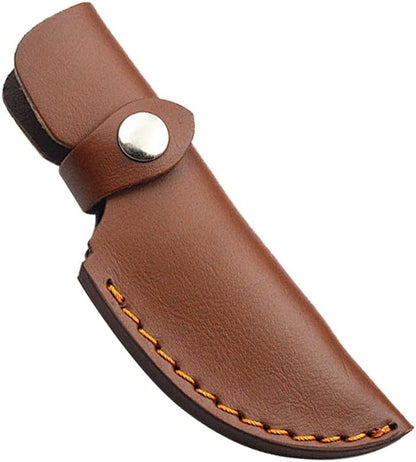 Leather Knife Sheath, Straight Knife Holster Knife Blade Cover Belt Knife Pouch for 5" Blade Knife