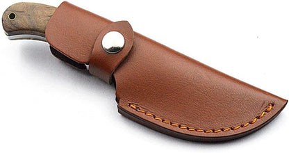 Leather Knife Sheath, Straight Knife Holster Knife Blade Cover Belt Knife Pouch for 5" Blade Knife