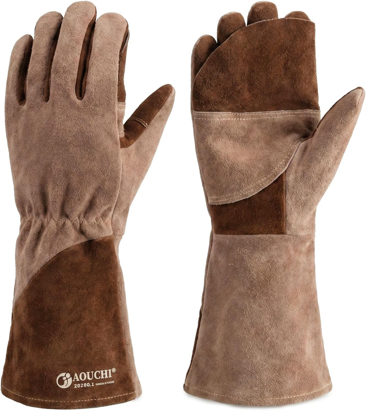 Welding Gloves -Long Sleeve Fireproof and Heat Resistant 15IN. | Cowhide Leather Gloves for Gardening,BBQ,Oven,Grill,Tig,Mig,Baking,Furnace,Stove,Animal Handling Best Gift for Man