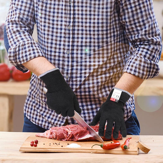 Kitchen Work Safety Protection Anti-Cutting Gloves Grade 5 Wear Resistance,Peel The Shell, Cut The Meat