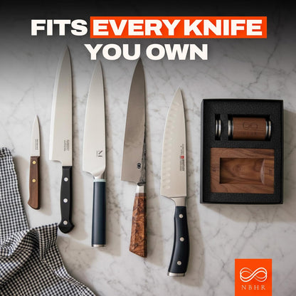 Rolling Knife Sharpener 15 & 20 Degrees Dual Angle Magnetic Knife Sharpener Kit for Kitchen & Chef Knives, Perfect Kitchen Gift