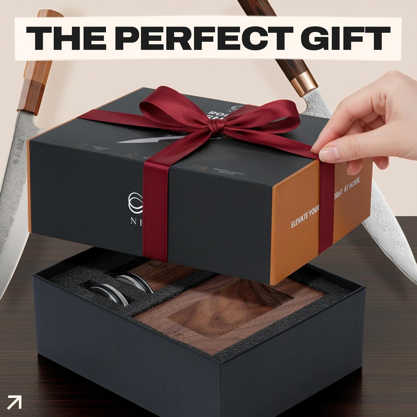 Rolling Knife Sharpener 15 & 20 Degrees Dual Angle Magnetic Knife Sharpener Kit for Kitchen & Chef Knives, Perfect Kitchen Gift