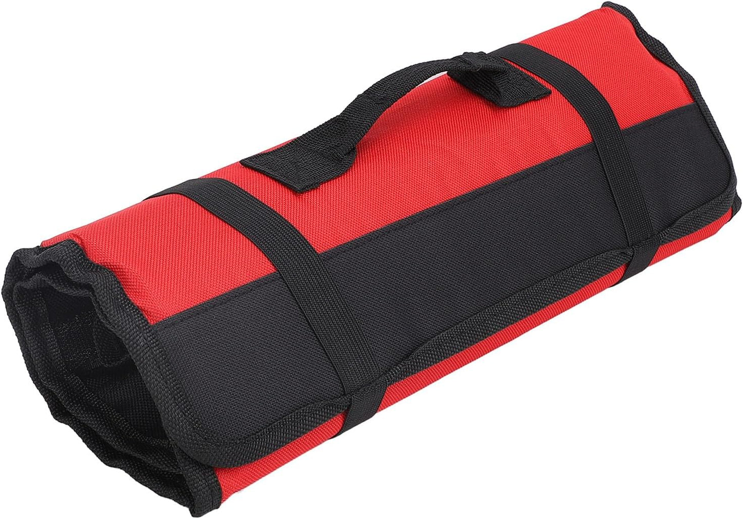Chef Knife Roll, 20 Slot Canvas Knife Bag with Layer Shoulder Strap, Portable Knife Storage, 22.4 in Chef Knife Carrying Case, Knives Pouch for Home Kitchen Travel Camping