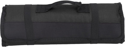 Chef Knife Roll, 20 Slot Canvas Knife Bag with Layer Shoulder Strap, Portable Knife Storage, 22.4 in Chef Knife Carrying Case, Knives Pouch for Home Kitchen Travel Camping