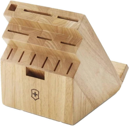 Swiss Army Swivel Universal Knife Block, Natural Wood