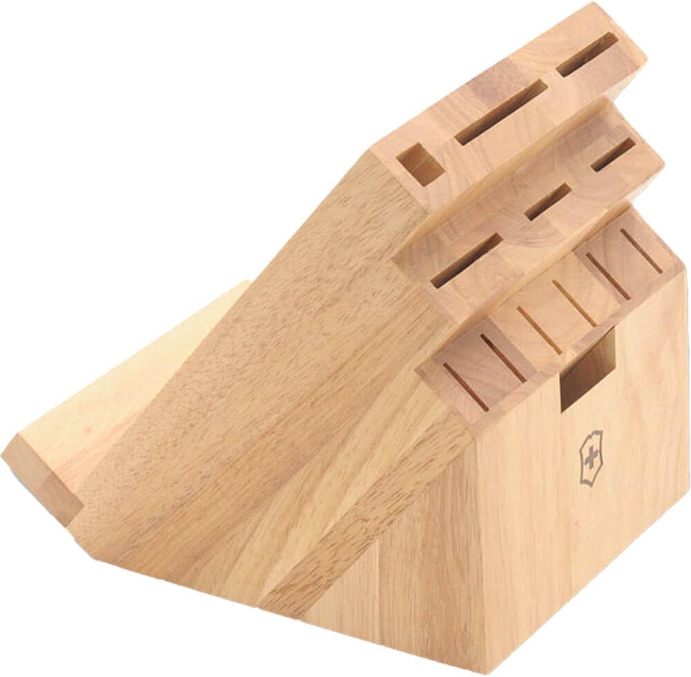 Swiss Army Swivel Universal Knife Block, Natural Wood