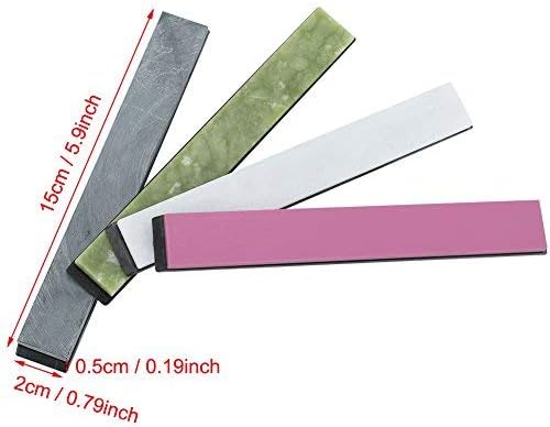 Grindstone with Base Non-Slip Colorful for Sharpening Fixed-Angle Sharpener Stone Sharpening Tool Kitchen 4pcs/Set