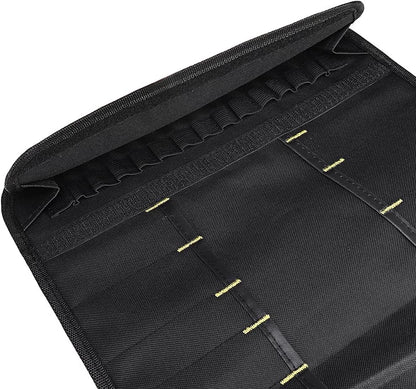 Professional Cutlery Chef Bag – Knife Roll Bag for Chefs Fits up to 22 Knives Black