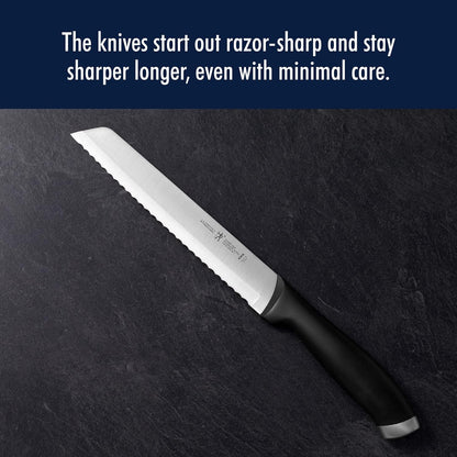 Solution 8-Inch Bread Knife Razor-Sharp, German Engineered | Informed by 100+ Years of Mastery. Dishwasher Safe, Ideal for Homemade Bread, Thick Crusts, Breads, and Cakes
