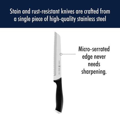 Solution 8-Inch Bread Knife Razor-Sharp, German Engineered | Informed by 100+ Years of Mastery. Dishwasher Safe, Ideal for Homemade Bread, Thick Crusts, Breads, and Cakes