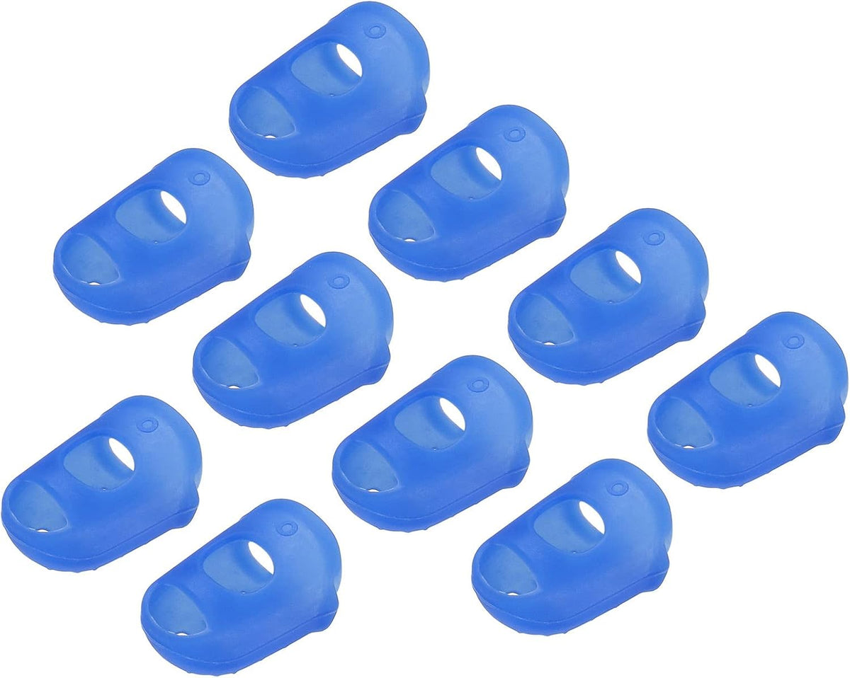 20 Pcs Fingertip Protector Silicone Fingertip Covers | Protect Fingers, Great for Playing Guitar, Sewing, Cutting (Pink, 23mm/0.9-inch)