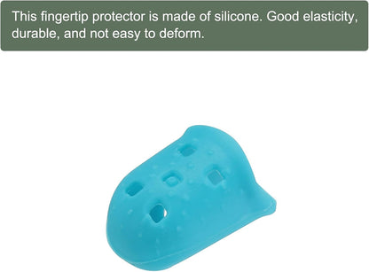 20 Pcs Fingertip Protector Silicone Fingertip Covers | Protect Fingers, Great for Playing Guitar, Sewing, Cutting (Pink, 23mm/0.9-inch)
