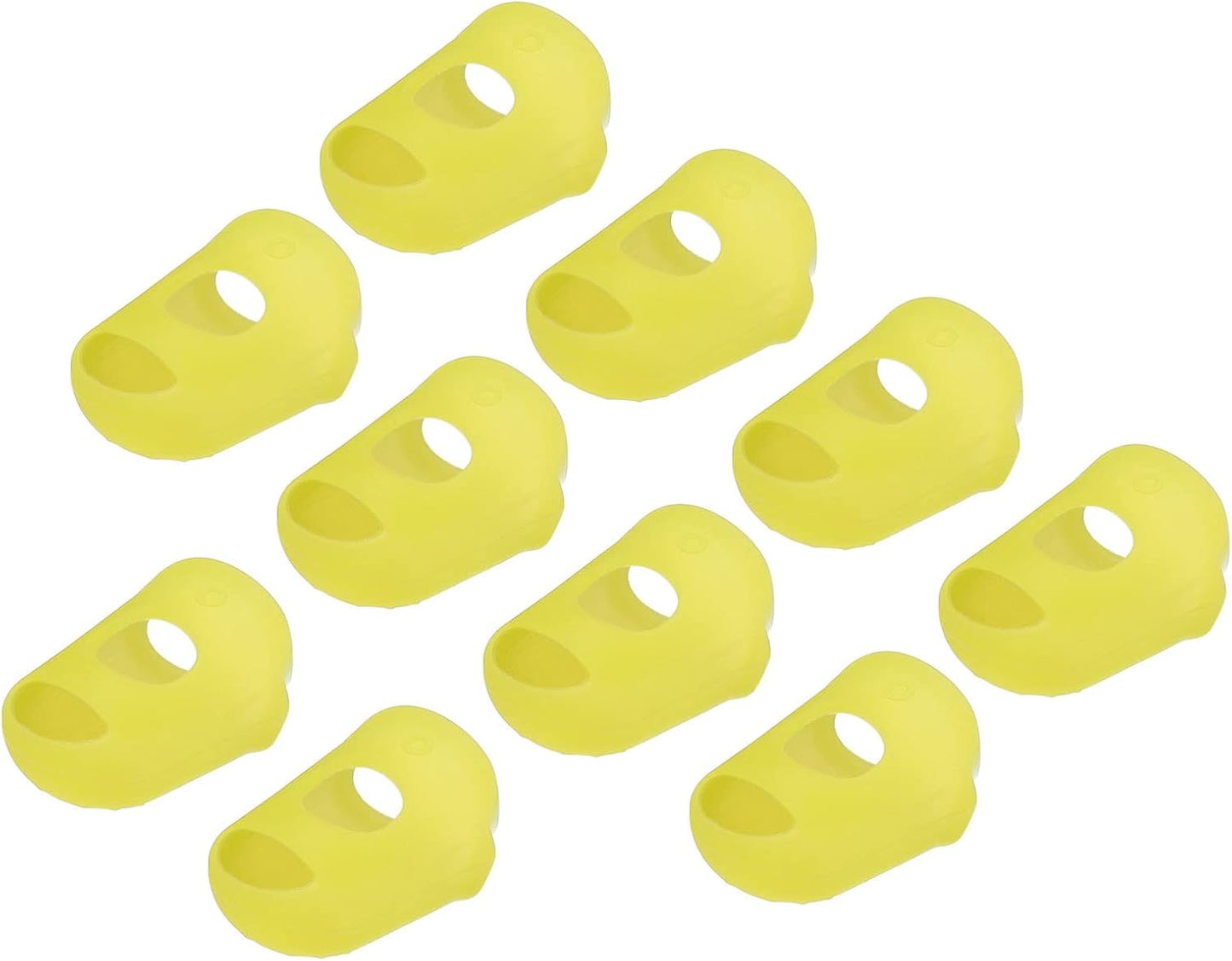 20 Pcs Fingertip Protector Silicone Fingertip Covers | Protect Fingers, Great for Playing Guitar, Sewing, Cutting (Pink, 23mm/0.9-inch)