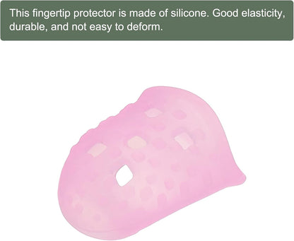 20 Pcs Fingertip Protector Silicone Fingertip Covers | Protect Fingers, Great for Playing Guitar, Sewing, Cutting (Pink, 23mm/0.9-inch)
