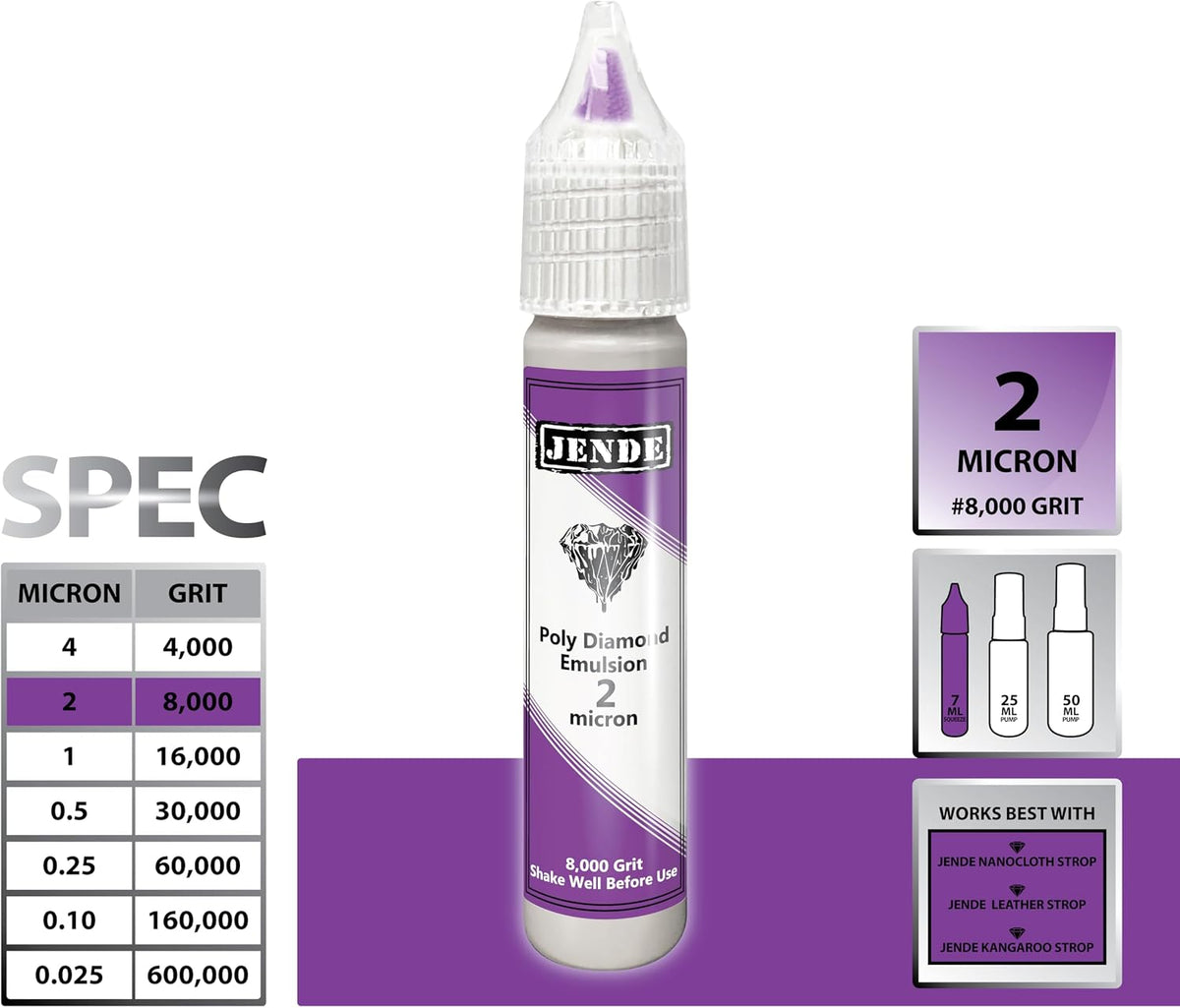 2 Micron Poly Diamond Knife Stropping Emulsion 7ml-Premium Stropping Emulsion