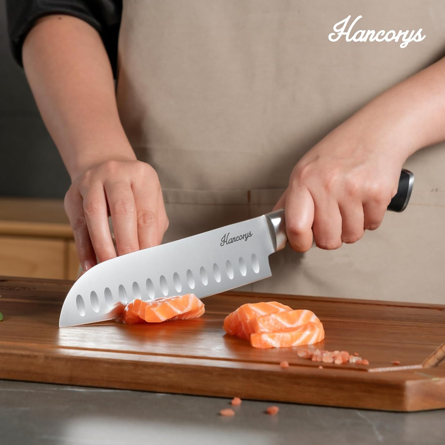 Knife Set, 15 PCS Full Tang Kitchen knife with Block and Sharpener | High Carbon German Stainless Steel Razor Sharp Knife Block Set, Dishwasher Safe, Ergonomic Handle Kitchen Utensils Set