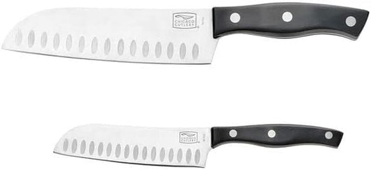 Ellsworth 2-Piece Knife Set With Guided Grip, Stainless Steel Blades and Ergonomic Handles For Home Kitchen and Professional Use