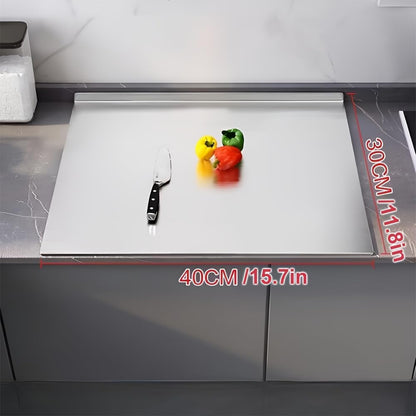 OTAVILEM Stainless Steel Cutting Boards for Kitchen, Kneading Cutting Board Mats, Metal Cutting Board for Meat, Fruits, Vegetables, Bread, and Baking Large Cutting Boards 19.7"L x 15.7"W