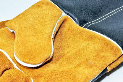 Leather Heat-Resistant BBQ Gloves, Kevlar Stitch, 1 Size