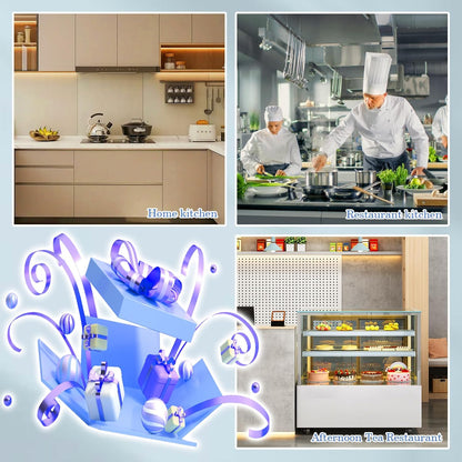 Universal Knife Block, Stainless Steel Universal Knife Holder Block Without Knives, Modern Kitchen Knife Storage Organizer for Countertop (with Cleaning Brush) (Stainless Steel/Silver)