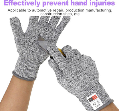 4 Pack Oyster Shucking Knife Set Stainless Steel Oyster Knives with 2 pas Cut Resistant Gloves Oyster Opener Clam Knife Shucker Tool Kit for Seafood Shellfish