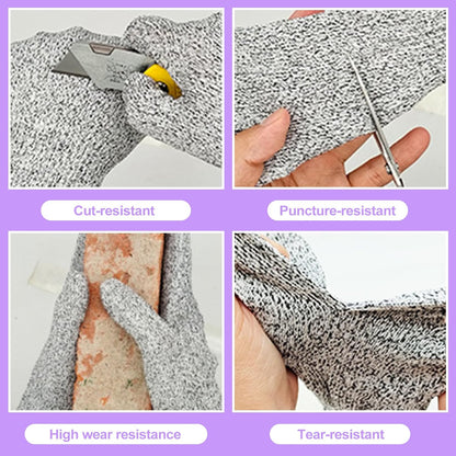 4 Pack Oyster Shucking Knife Set Stainless Steel Oyster Knives with 2 pas Cut Resistant Gloves Oyster Opener Clam Knife Shucker Tool Kit for Seafood Shellfish