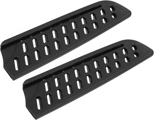 2 Pack PP Knife Sheaths - Kitchen Knife Protectors Edge Guard Blade Protective Cover for 5" Santoku Knife, Apply to Kitchen Camping Traveling (Black)