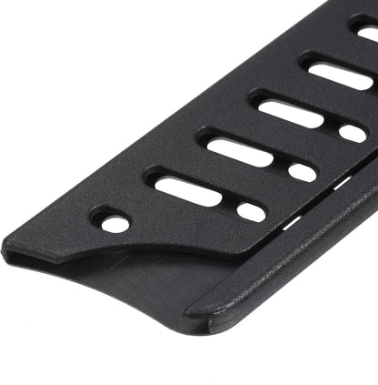 2 Pack PP Knife Sheaths - Kitchen Knife Protectors Edge Guard Blade Protective Cover for 5" Santoku Knife, Apply to Kitchen Camping Traveling (Black)