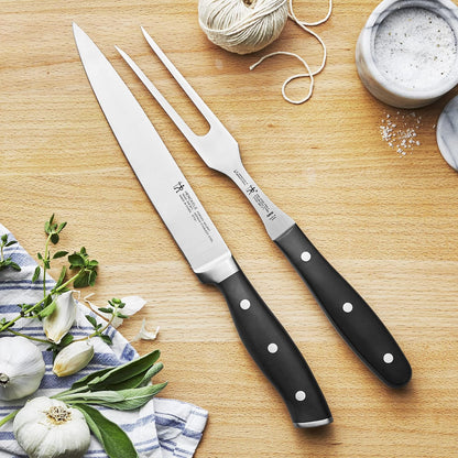 Forged Accent 2-pc Carving Set, Black