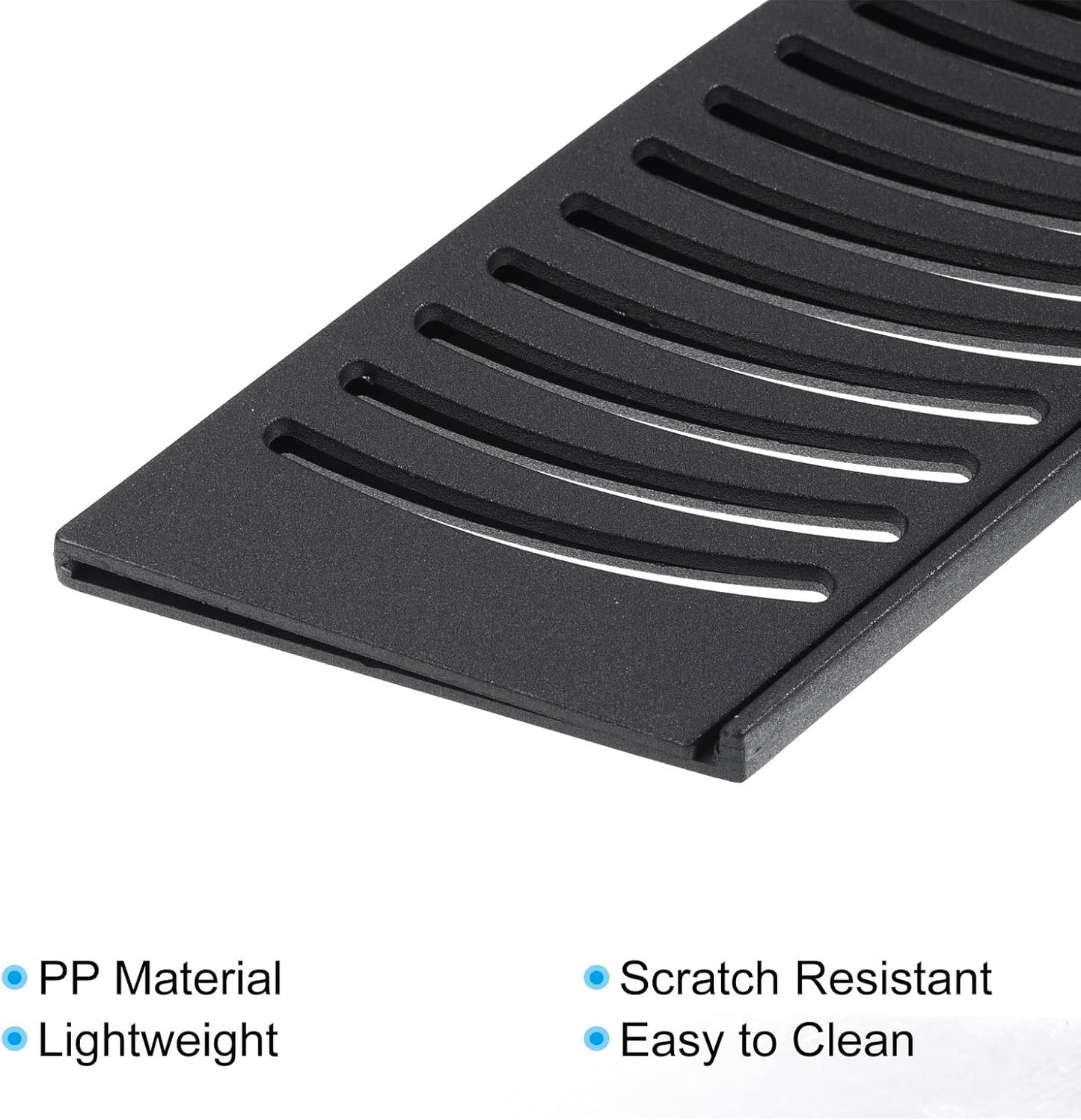 PP Safety Knife Cover Sleeves for 8" Chef Knife, 2 Pack Knives Edge Guard Blade Protector Universal Knife Sheath for Kitchen, Black
