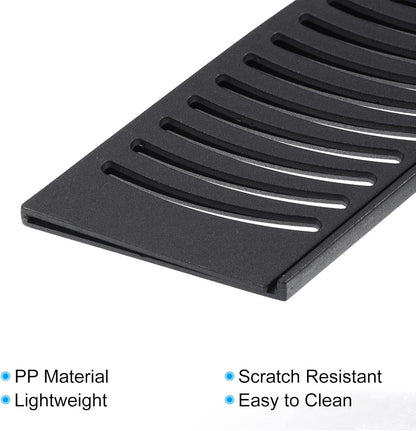 PP Safety Knife Cover Sleeves for 8" Chef Knife, 2 Pack Knives Edge Guard Blade Protector Universal Knife Sheath for Kitchen, Black