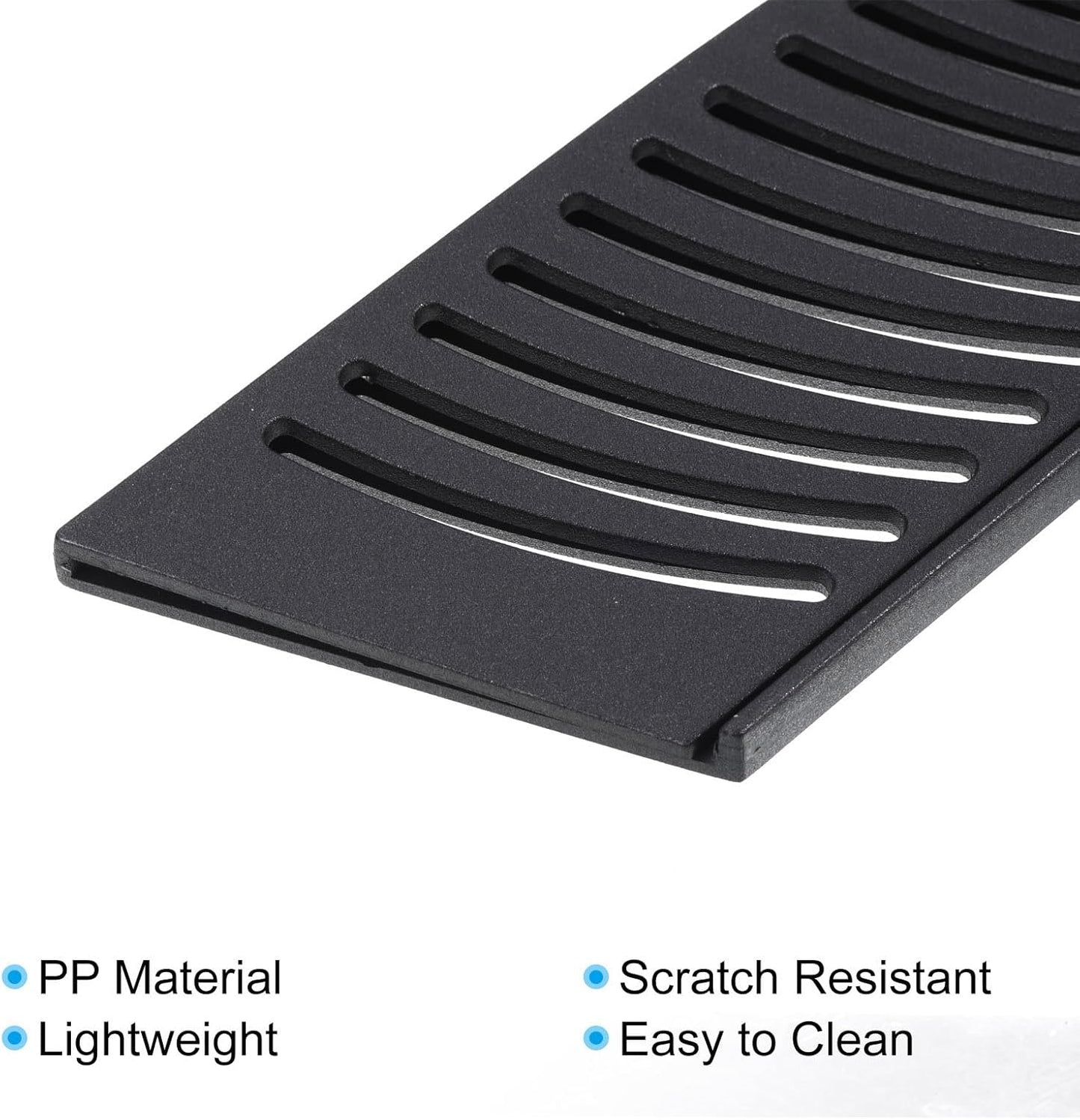 PP Safety Knife Cover Sleeves for 8" Chef Knife, 2 Pack Knives Edge Guard Blade Protector Universal Knife Sheath for Kitchen, Black