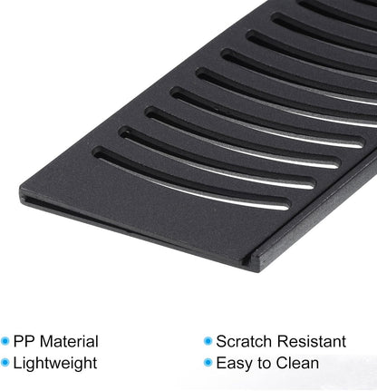 PP Safety Knife Cover Sleeves for 8" Chef Knife, 2 Pack Knives Edge Guard Blade Protector Universal Knife Sheath for Kitchen, Black