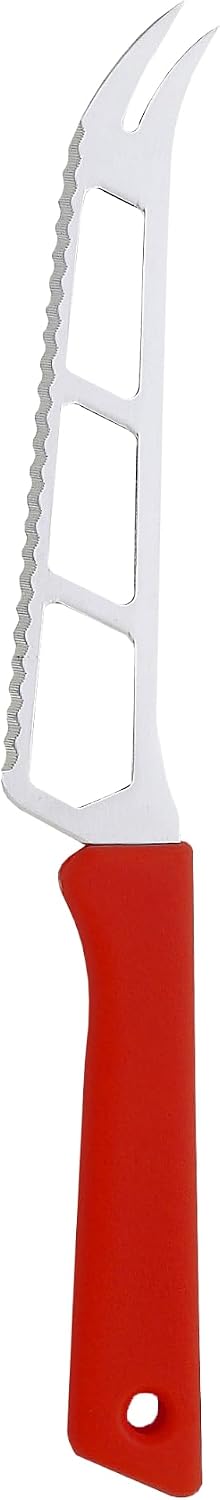 Petite Messer 6” Cheese & Tomato Knife, Red - German 1.4116 Stainless Steel & Ergonomic Handle - Lightweight, Rust Resistant & Easy to Maintain