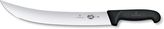 Fibrox 12-Inch Curved Cimeter Butcher Knife, Black | ultra sharp butcher knife dishwasher safe