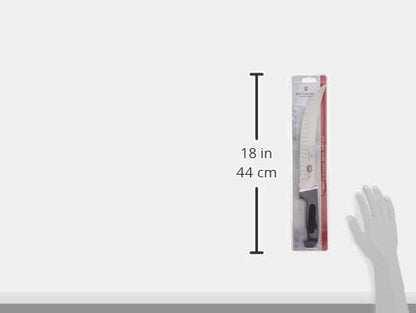 Fibrox 12-Inch Curved Cimeter Butcher Knife, Black | ultra sharp butcher knife dishwasher safe