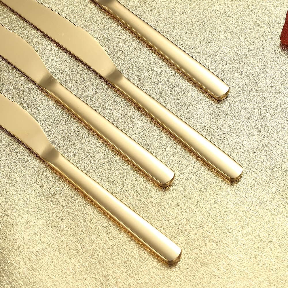 Steak Knives, 8 Piece Premium Stainless Steel Steak Knife Set, Meat Knife Sets, German Steak Knives Serrated, Tomato Knife, For Home, Kitchen or Restaurant, Dishwasher Safe (Silver-9.2 Inch)