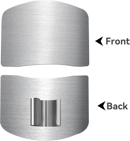 Stainless Steel Finger Guards For Cutting Food Avoid Hurting, Premium 304 Stainless Steel Finger Protector,Slicing Tool Finger Protectors when Cutting, Slicing, Dicing, Chopping, Fruits and Meat (4)