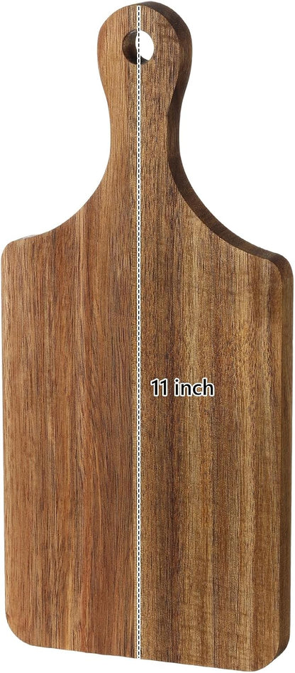 12 Pack Thicken Bamboo Cutting Board Bulk, 11x5 Inch Acacia Wood Chopping Crafts Customized Laser Engraving Serving Charcuterie Boards Mother's Day Housewarming Gift,0.60" Thick (Bamboo Wood)